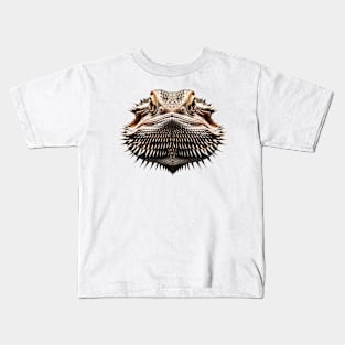 Bearded Dragon Head Shot Kids T-Shirt